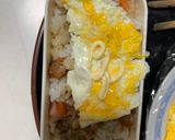 レンジ中華風梅すき焼き味オムライス弁当作り方13写真