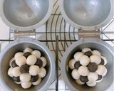 可愛い⚽️まんまるサッカーボールチョコパン作り方13写真