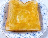 ピーナッツクリームとチーズのトースト作り方2写真
