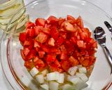 トマトのマリネ風サラダ作り方1写真