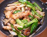 ピーマンと玉葱のテリヤキチキン炒め定食🤩作り方6写真