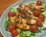 アヒージョ風ササミとプチトマトのサラダ🥗作り方6写真