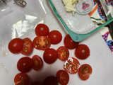 猛暑に!レンジパスタトマト&塩昆布♪昼食