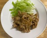 レンジで完結 - 豚こま肉の甘辛作り方5写真