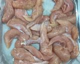 【保育園給食】鶏ささみのレモン煮作り方1写真