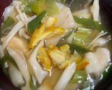 簡単!つるりん鶏胸肉と3種のきのこ和風スープ作り方8写真