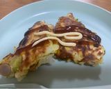 オクラ入り夏休みのお好み焼き作り方4写真