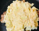 ミニ豆腐プラス●大豆たっぷりな豚玉お好み焼き作り方2写真