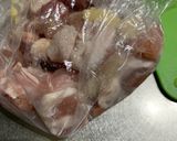 鶏もも肉と小松菜のごまみそ炒め作り方1写真