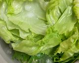 肉みそ（ねぎ、たけのこ）のレタス巻き作り方1写真