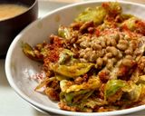 鶏ミンチとキャベツの麻婆　納豆丼作り方7写真