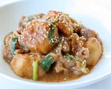 ご飯に合う【里芋と豚のにんにくごま味噌煮作り方7写真