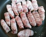 節約簡単夕飯主菜豚バラ薩摩芋味噌肉巻き弁当肉料理作り方7写真