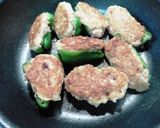 ピーマンの味噌イタリアン肉詰め作り方7写真
