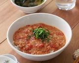 レンジで簡単♪トロッと旨辛 麻婆トマト丼作り方3写真