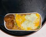 レンジ簡単クリーミー麻婆味オムライス弁当作り方16写真