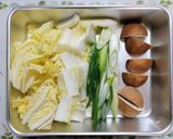 簡単夕飯すき焼き風白菜肉豆腐主菜肉料理作り方1写真