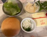 スモークサーモンパテのハンバーガー🍔作り方1写真