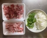 酢を入れて少しさっぱりの肉野菜炒め作り方1写真