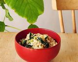 受験生のおにぎり☆小松菜&しらす朝食夜食作り方1写真