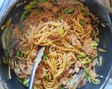 アスパラとふわふわ卵の焼きそば作り方9写真