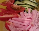 梅キュウそうめん？作り方1写真