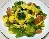 ブロッコリーと豚肉の中華卵炒め作り方6写真