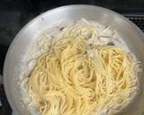 ツナときのこと玉ねぎのクリームパスタ作り方6写真