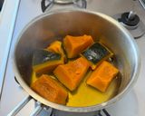 味の母で作る★かぼちゃの煮物作り方3写真