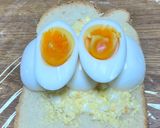 今日の朝ごはん！休日にたっぷりタマゴサンド作り方5写真