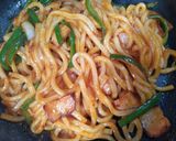 簡単昼食・今日の夕飯ナポリタン焼きうどん作り方9写真