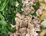 豚バラ薄切り肉と春菊の簡単すき焼き風煮作り方4写真
