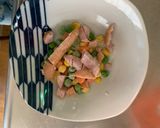 レンジ簡単クリーミーとんてき味炒飯弁当作り方2写真