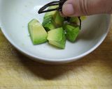 【副菜】アボカド塩昆布ごま油作り方5写真