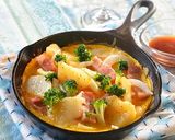 じゃが芋野菜ベーコンのドイツ風オムレツ作り方6写真