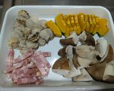 ベビーホタテとかぼちゃのソテー作り方1写真
