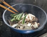 豚肉とオクラ、エリンギの甘辛炒め作り方2写真