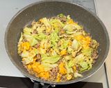 キャベツ🥬卵🥚肉🥩味噌炒め😃作り方3写真