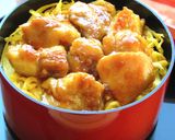 【 鶏もも肉の生姜焼きと錦糸卵の２色丼〗作り方8写真