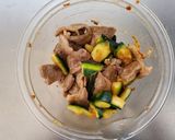 ズッキーニと牛肉のピリ辛和え作り方6写真
