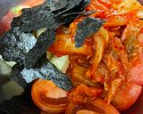 海苔の香りもイイ〜♪トマトのキムチチーズ和え🍅作り方2写真