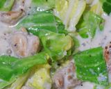 鶏肉とキャベツのマスタードクリームパスタ作り方5写真