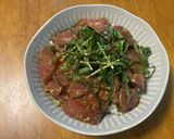 簡単！ごま醤油のブリ漬け丼作り方5写真