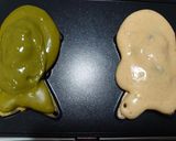 ハーフ＆ハーフ♫抹茶＆シナモン餡鯛焼き♫作り方2写真