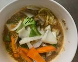 肉無豆腐すっきりコク旨梅キムチ味野菜炒め作り方15写真
