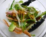 レンジで簡単！シャウエッセン野菜の辛和え作り方3写真