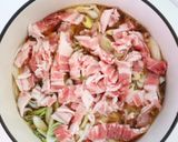炊飯器で手軽に【ネギ豚おこわ】作り方3写真