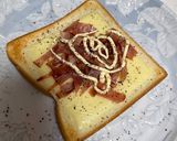 超簡単!焼きベーコンとチーズのトースト作り方3写真