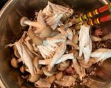 タケノコと豚ひき肉の煮物作り方3写真