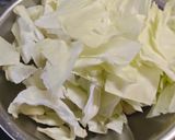 キャベツと挽肉の甘辛炒め作り方1写真